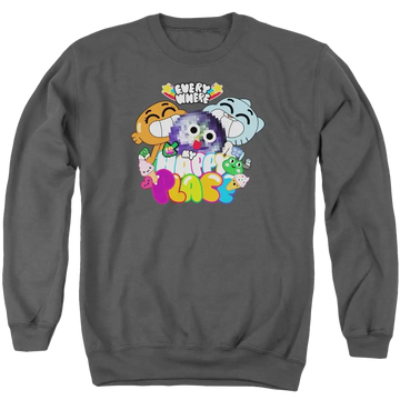 The Amazing World Of Gumball Happy Place Men's Crewneck Sweatshirt The Amazing World Of Gumball