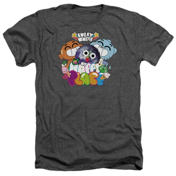The Amazing World Of Gumball Happy Place Men's Heather T-Shirt The Amazing World Of Gumball