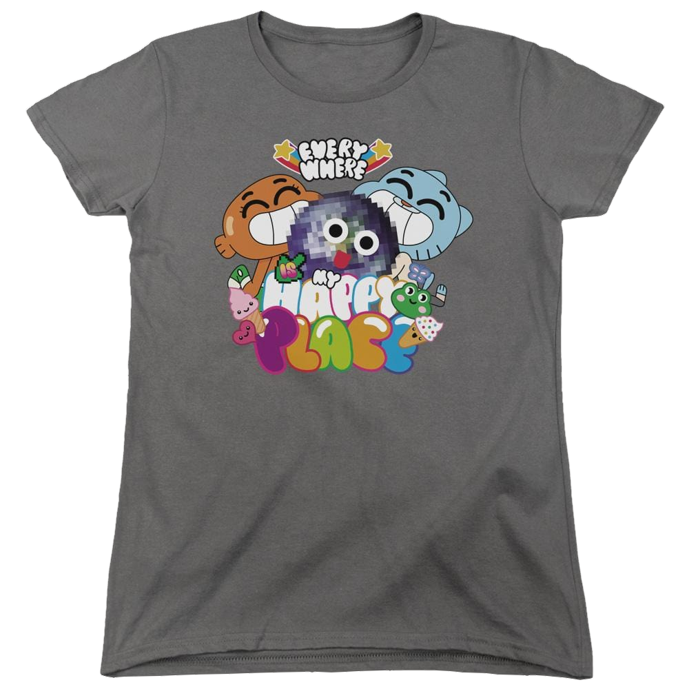 The Amazing World Of Gumball Happy Place Women's T-Shirt Women's T-Shirt The Amazing World Of Gumball   