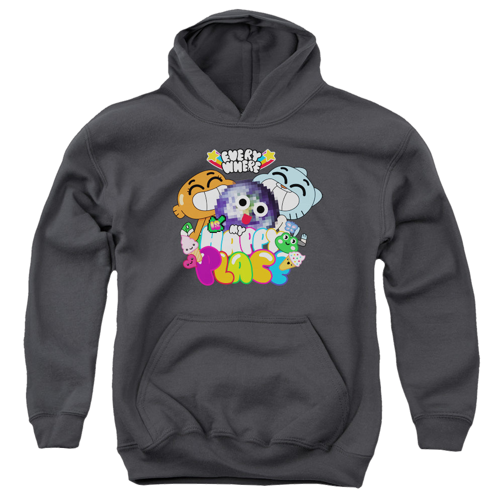 Amazing World of Gumball, The Happy Place - Youth Hoodie Youth Hoodie (Ages 8-12) The Amazing World Of Gumball   
