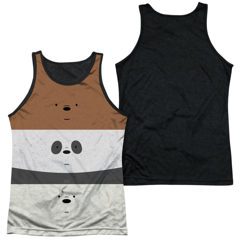 We Bare Bears Stack Men's Black Back Tank Men's Black Back Tank We Bare Bears   