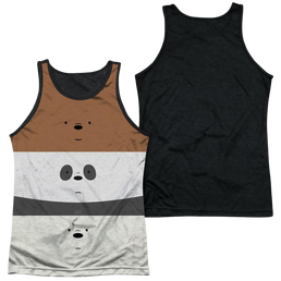 We Bare Bears Stack Men's Black Back Tank Men's Black Back Tank We Bare Bears   