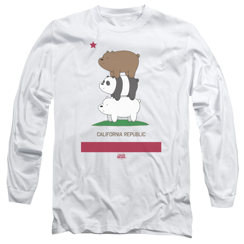 We Bare Bears Cali Stack Men's Long Sleeve T-Shirt Men's Long Sleeve T-Shirt We Bare Bears   
