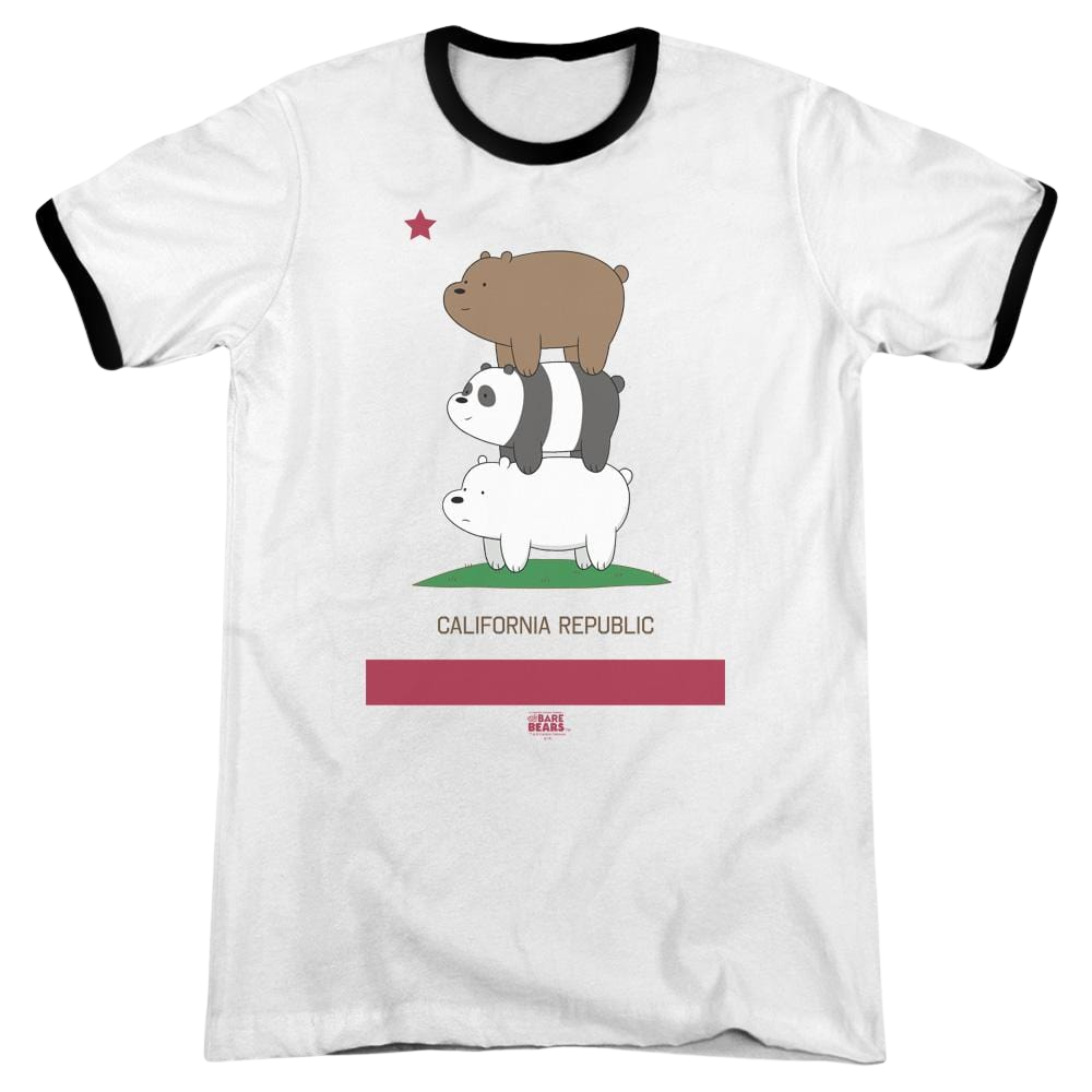 We Bare Bears Cali Stack Men's Ringer T-Shirt Men's Ringer T-Shirt We Bare Bears   