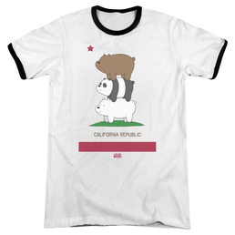 We Bare Bears Cali Stack Men's Ringer T-Shirt Men's Ringer T-Shirt We Bare Bears   