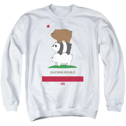 We Bare Bears Cali Stack Men's Crewneck Sweatshirt Men's Crewneck Sweatshirt We Bare Bears   
