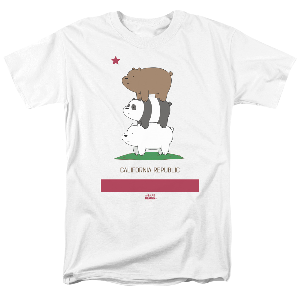 We Bare Bears Cali Stack Men's Regular Fit T-Shirt Men's Regular Fit T-Shirt We Bare Bears   