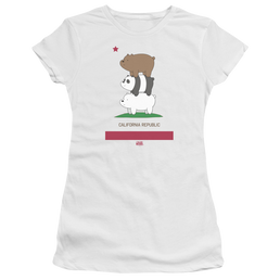 We Bare Bears Cali Stack Juniors T-Shirt Juniors T-Shirt We Bare Bears   