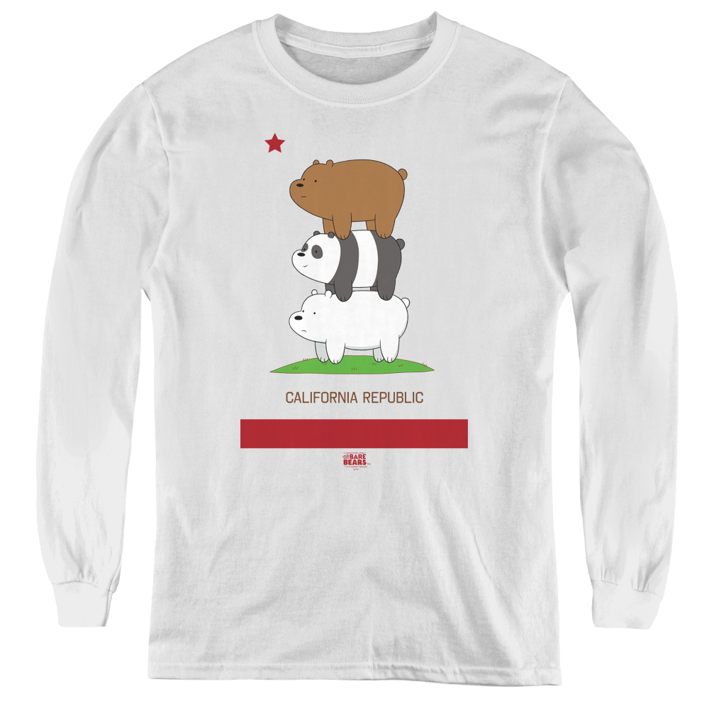 We Bare Bears Cali Stack - Youth Long Sleeve T-Shirt Youth Long Sleeve T-Shirt We Bare Bears   