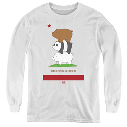 We Bare Bears Cali Stack - Youth Long Sleeve T-Shirt Youth Long Sleeve T-Shirt We Bare Bears   