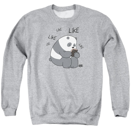We Bare Bears Like Like Like Men's Crewneck Sweatshirt Men's Crewneck Sweatshirt We Bare Bears   