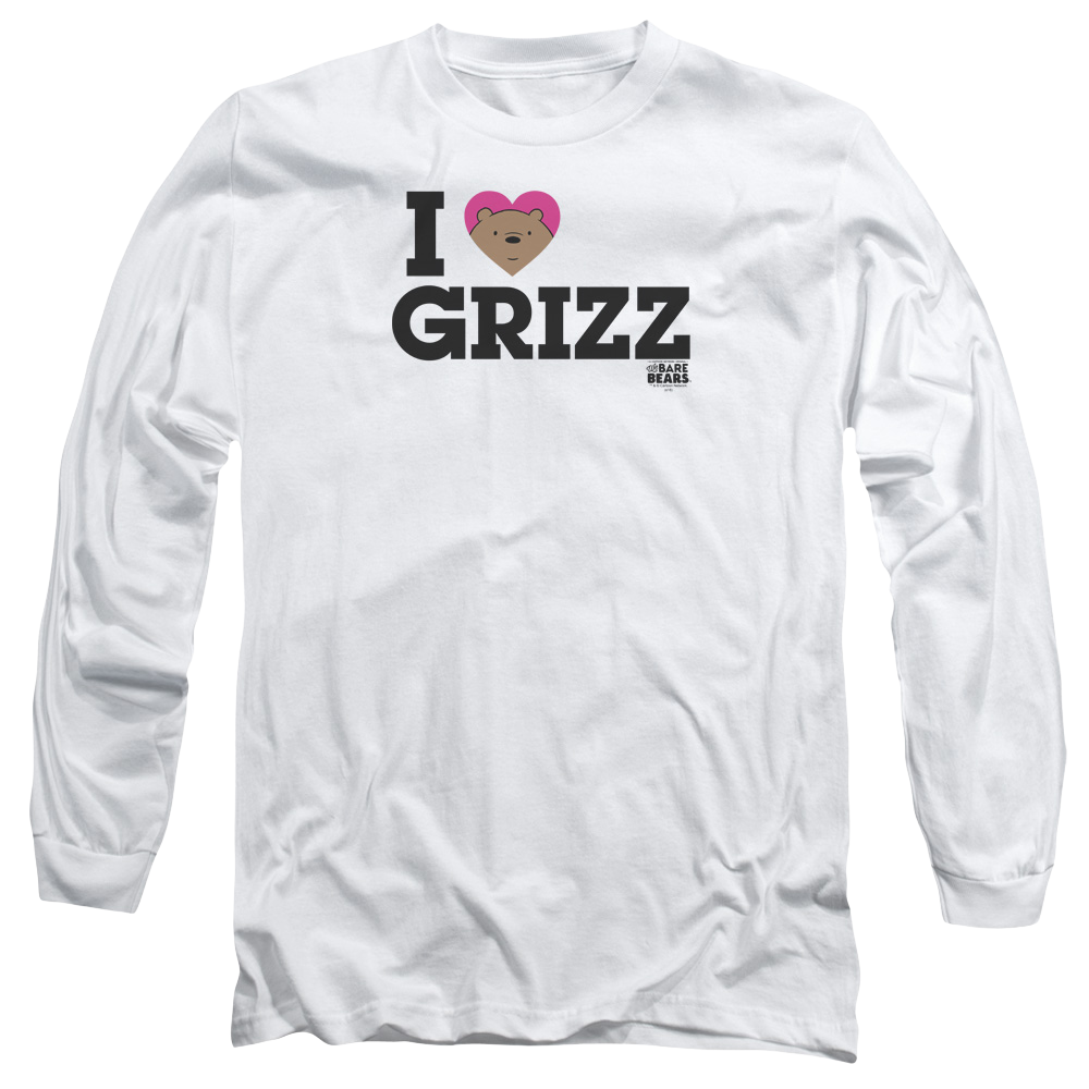 We Bare Bears Heart Grizz Men's Long Sleeve T-Shirt Men's Long Sleeve T-Shirt We Bare Bears   