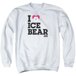 We Bare Bears Heart Ice Bear Men's Crewneck Sweatshirt Men's Crewneck Sweatshirt We Bare Bears   