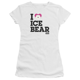 We Bare Bears Heart Ice Bear Juniors T-Shirt Juniors T-Shirt We Bare Bears   