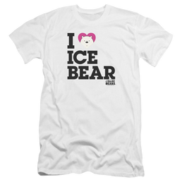 We Bare Bears Heart Ice Bear Men's Premium Slim Fit T-Shirt Men's Premium Slim Fit T-Shirt We Bare Bears   