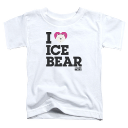 We Bare Bears Heart Ice Bear - Toddler T-Shirt Toddler T-Shirt We Bare Bears   