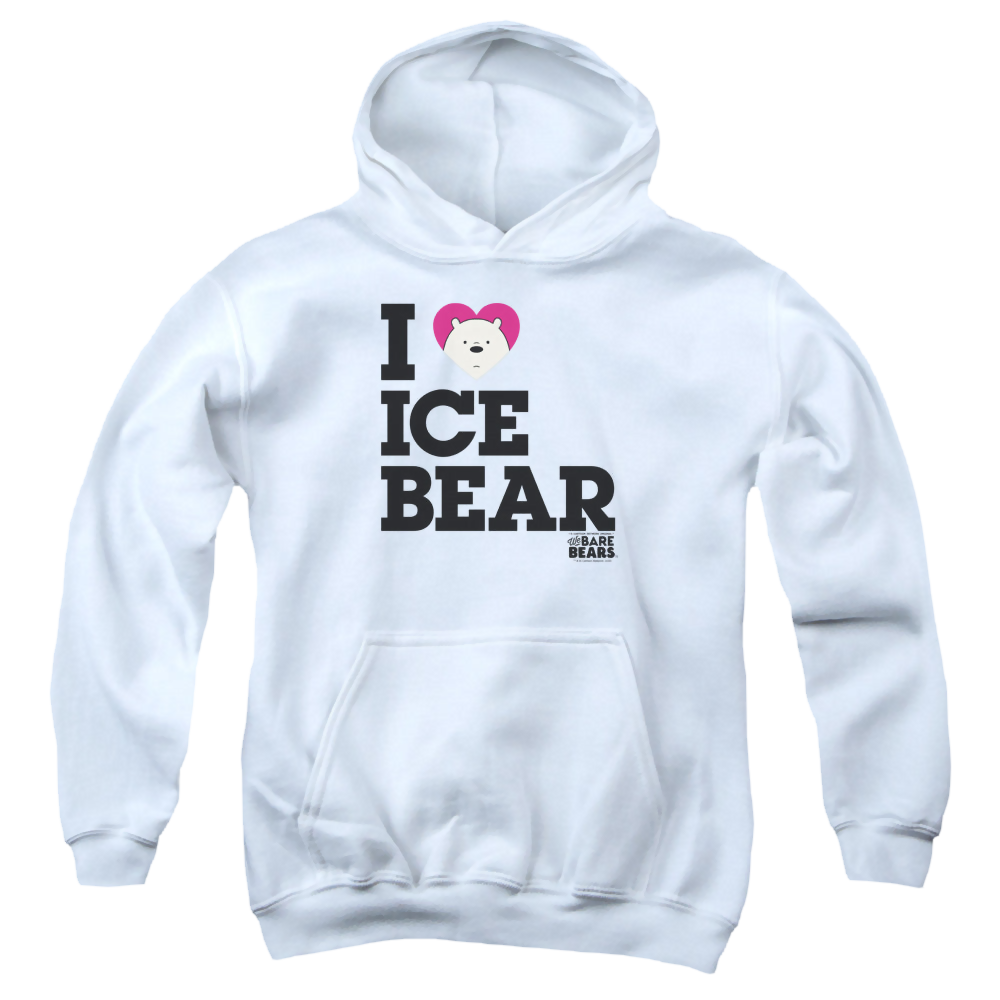 We Bare Bears Heart Ice Bear - Youth Hoodie Youth Hoodie (Ages 8-12) We Bare Bears   