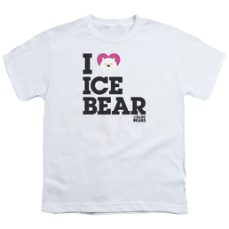 We Bare Bears Heart Ice Bear - Youth T-Shirt Youth T-Shirt (Ages 8-12) We Bare Bears   