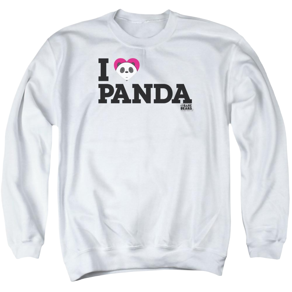 We Bare Bears Heart Panda Men's Crewneck Sweatshirt Men's Crewneck Sweatshirt We Bare Bears   