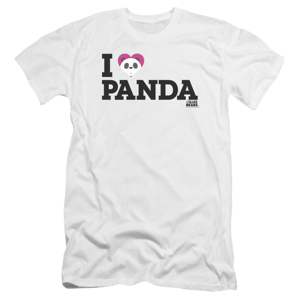 We Bare Bears Heart Panda Men's Premium Slim Fit T-Shirt Men's Premium Slim Fit T-Shirt We Bare Bears   