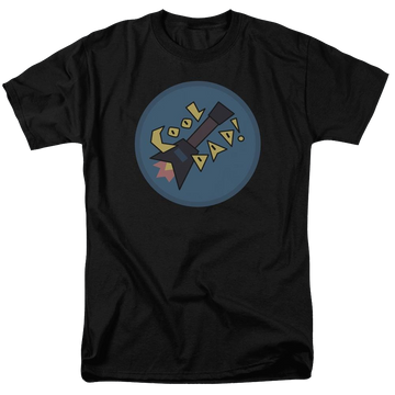Black men's regular fit t-shirt with Steven Universe Cool Dad graphic
