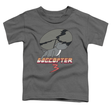 Charcoal toddler t-shirt with Steven Universe Dogcopter 3 graphic