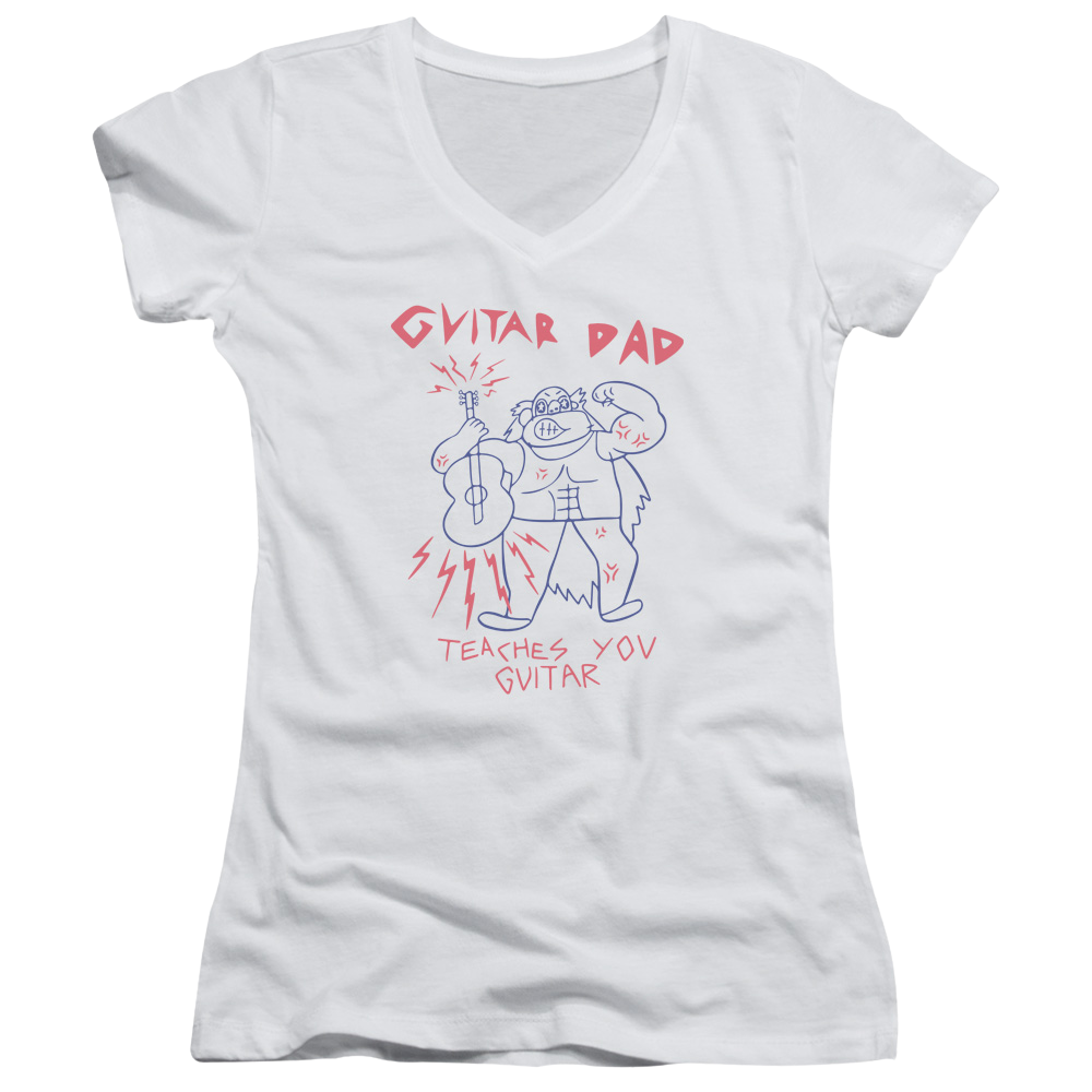 Steven Universe Guitar Dad Juniors V-Neck T-Shirt Juniors V-Neck T-Shirt Steven Universe   