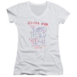 Steven Universe Guitar Dad Juniors V-Neck T-Shirt Juniors V-Neck T-Shirt Steven Universe   