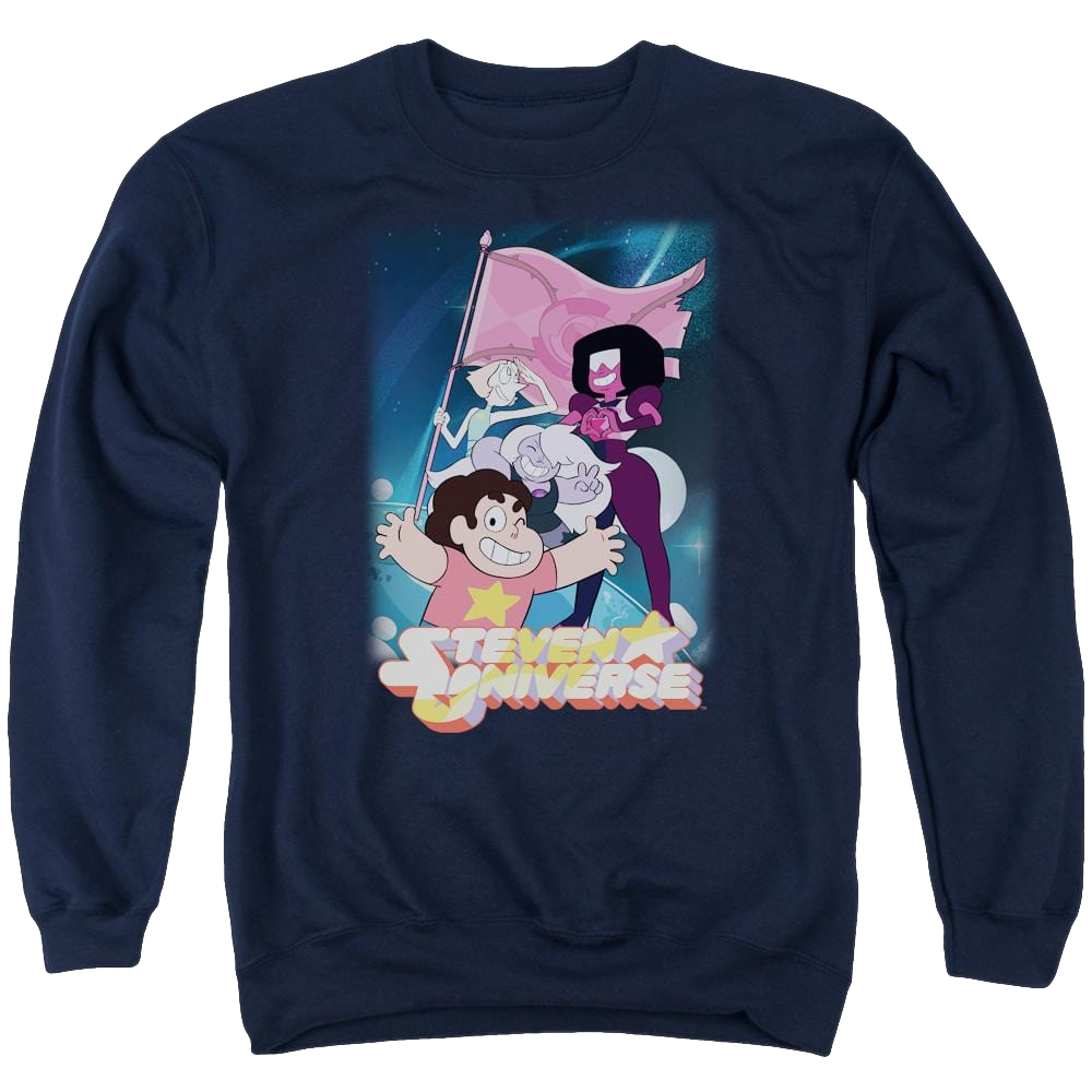 Steven Universe Crystal Gem Flag Men's Crewneck Sweatshirt Men's Crewneck Sweatshirt Steven Universe   