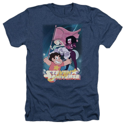 Steven Universe Crystal Gem Flag Men's Heather T-Shirt Men's Heather T-Shirt Steven Universe   