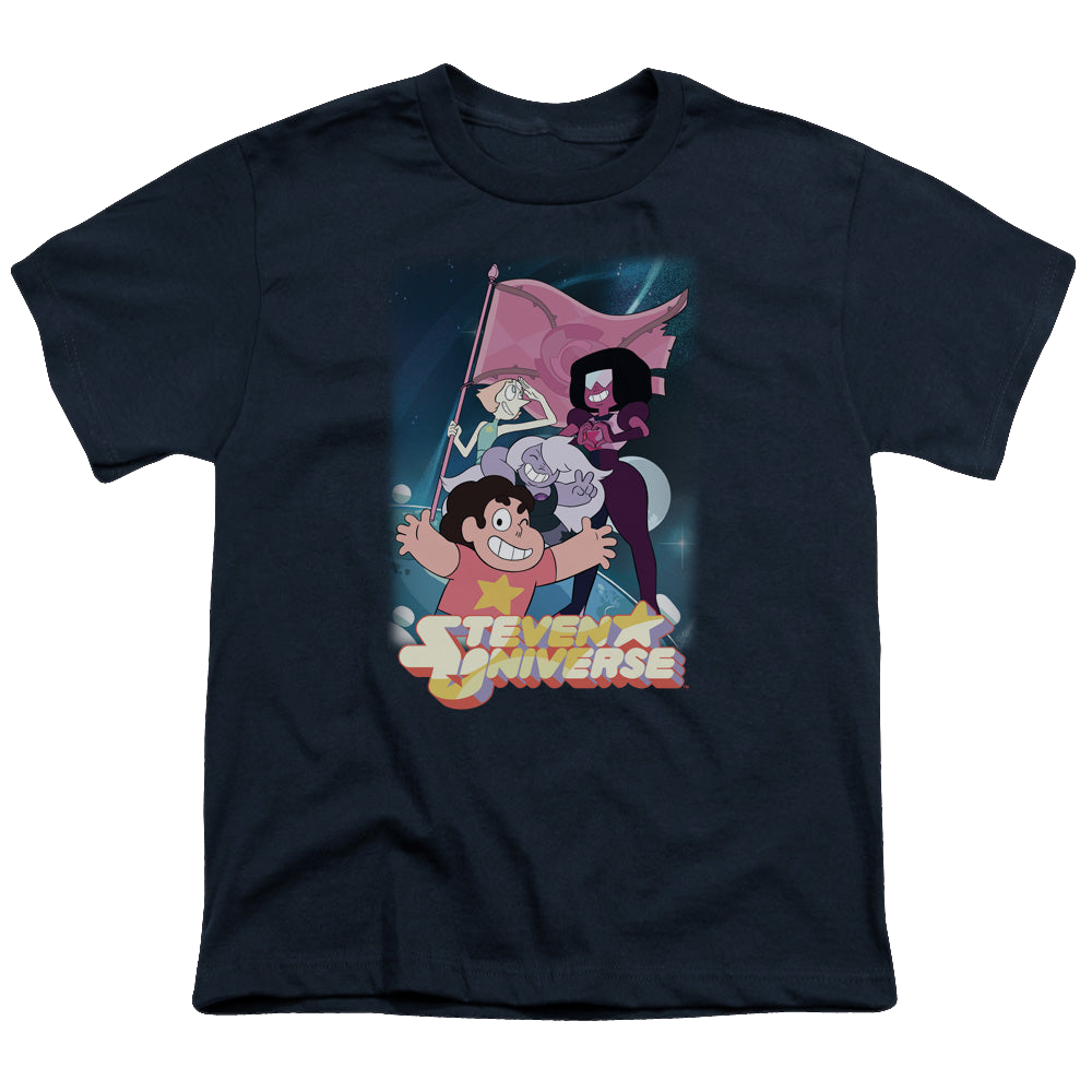 Steven Universe Crystal Gem Flag - Youth T-Shirt Youth T-Shirt (Ages 8-12) Steven Universe   
