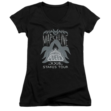 Adventure Time Marceline Concert - Juniors V-Neck T-Shirt Adventure Time