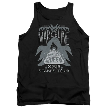Black men's tank with Adventure Time Marceline Concert graphic