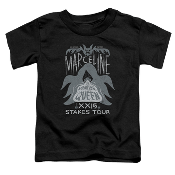 Black toddler t-shirt with Adventure Time Marceline Concert graphic