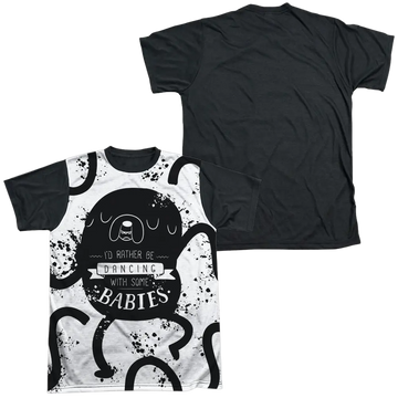 Adventure Time Dancing With Babies men's black back t-shirt