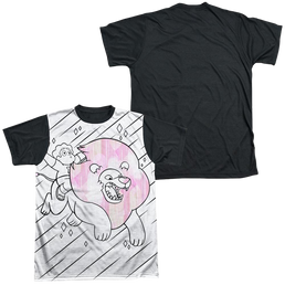 Steven Universe Stev And Lion Men's Black Back T-Shirt Men's Black Back T-Shirt Steven Universe   