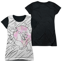 Steven Universe Stev And Lion Juniors Black Back T-Shirt Juniors Black Back T-Shirt Steven Universe   