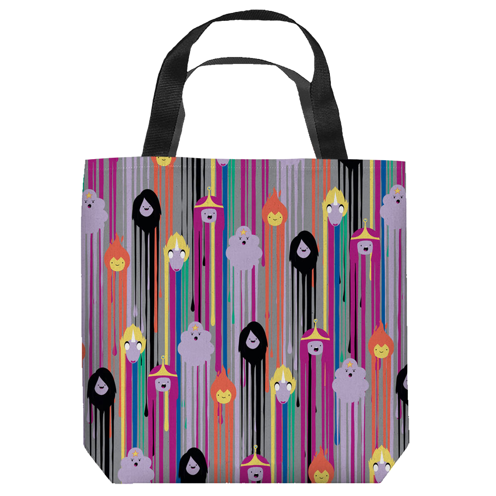 Adventure Time - Paint Drip Pattern - Tote Bag Tote Bags Adventure Time   