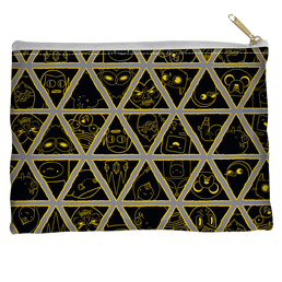 Adventure Time - Triangles Straight Bottom Pouch Straight Bottom Accessory Pouches Adventure Time   