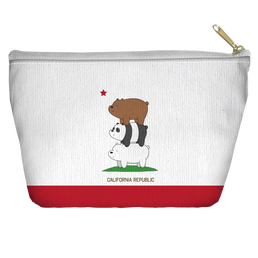 We Bare Bears Cali Bears - Straight Bottom Accessory Pouch T Bottom Accessory Pouches We Bare Bears   