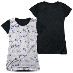 Powerpuff Girls Mojo Jojo Pattern Juniors Black Back T-Shirt Juniors Black Back T-Shirt Powerpuff Girls   