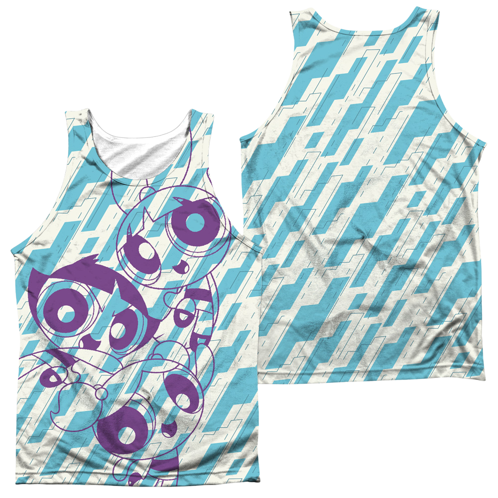 Powerpuff Girls Purple Pattern Men's All Over Print Tank Men's All Over Print Tank Powerpuff Girls   