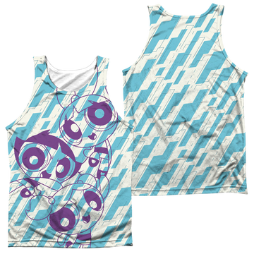 Powerpuff Girls Purple Pattern men's all-over print tank