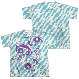 Powerpuff Girls Purple Pattern - Youth All-Over Print T-Shirt Youth All-Over Print T-Shirt (Ages 8-12) Powerpuff Girls   