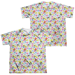 Powerpuff Girls Powerpuff Pattern - Youth All-Over Print T-Shirt Youth All-Over Print T-Shirt (Ages 8-12) Powerpuff Girls   