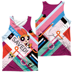 Powerpuff Girls The Day Is Saved Men's All Over Print Tank Men's All Over Print Tank Powerpuff Girls   