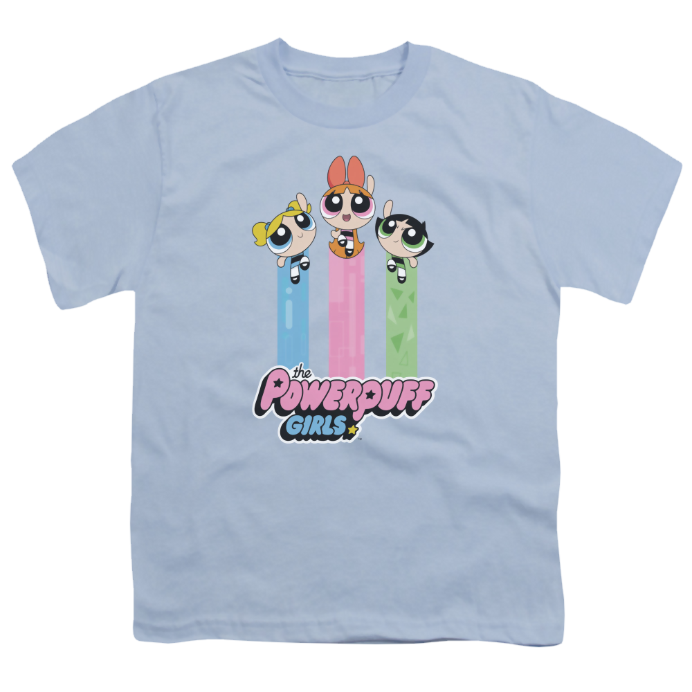 Powerpuff Girls The Girls Fly - Youth T-Shirt Youth T-Shirt (Ages 8-12) Powerpuff Girls   