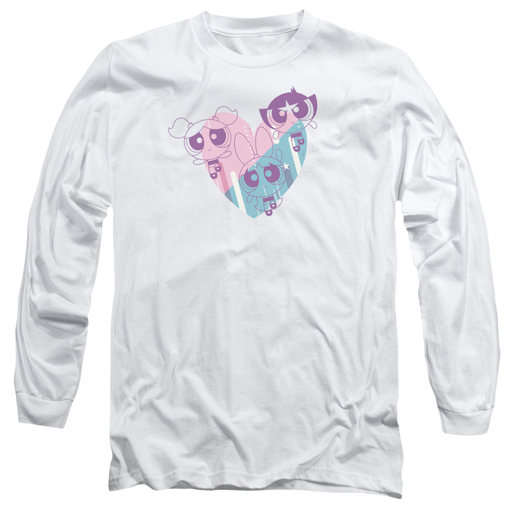 Powerpuff Girls Powerpuff Heart Men's Long Sleeve T-Shirt Men's Long Sleeve T-Shirt Powerpuff Girls   