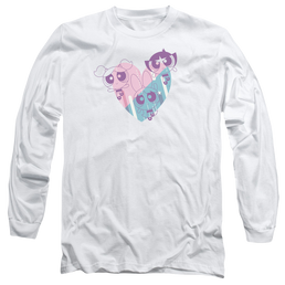 Powerpuff Girls Powerpuff Heart Men's Long Sleeve T-Shirt Men's Long Sleeve T-Shirt Powerpuff Girls   