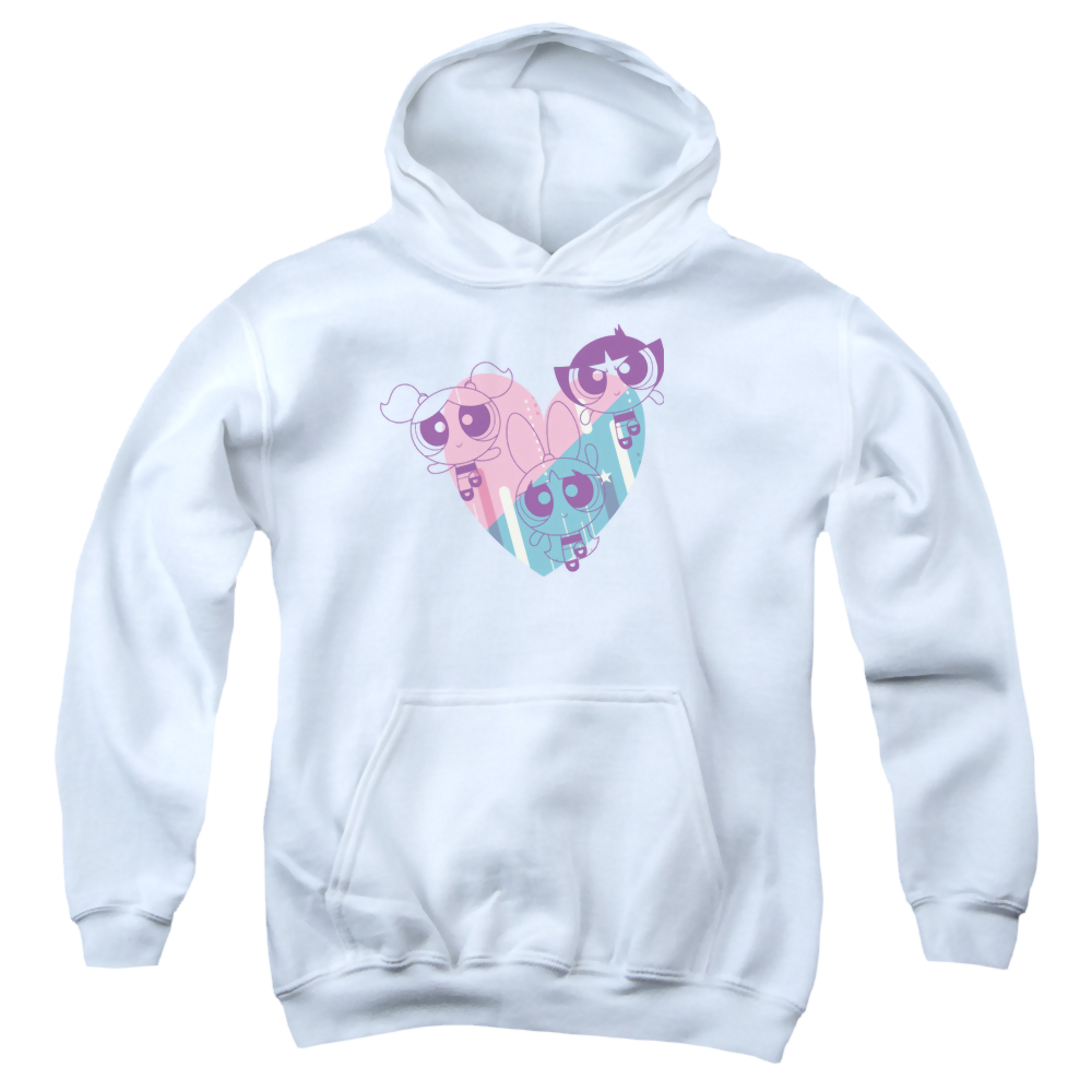 Powerpuff Girls Powerpuff Heart - Youth Hoodie Youth Hoodie (Ages 8-12) Powerpuff Girls   